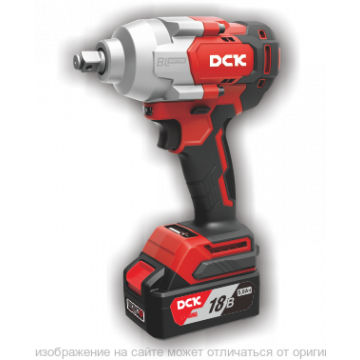Гайковерт аккум ударный бесщеточный DCK KDPB698, 18В, 1/2 ", 2*5а/ч. 698нм