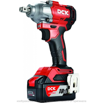 Гайковерт аккум ударный бесщеточный DCK KDPB488FK, 18В, 1/2 ", 2*5А/ч 488нм
