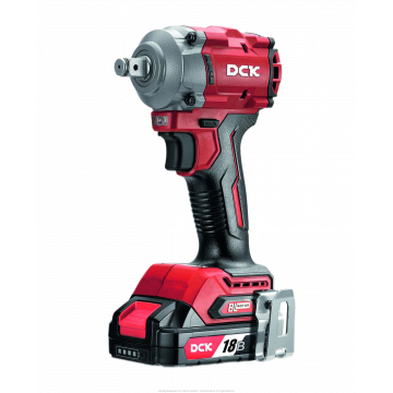 Гайковерт аккум ударный бесщеточный DCK KDPB358FK, 18В, 1/2 ", 2*5А/ч, 358нм