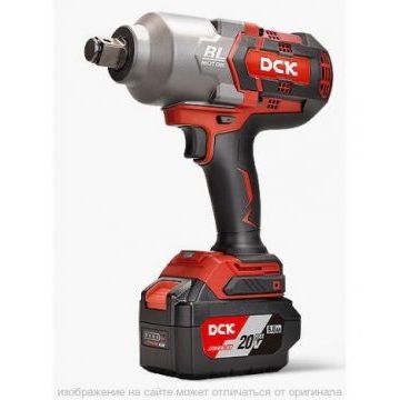 Гайковерт аккум ударный бесщеточный DCK KDPB998HK, 18В, 3/4 ", 2*6А/ч. 998НМ