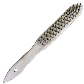 Щетка ручная 4-х рядная 295*145, ворс прямая нерж сталь 0,30