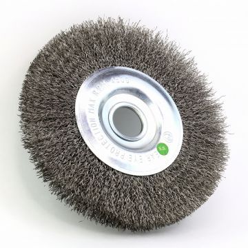 Щетка дисковая Д150*12*22,2, ворс гофр нерж сталь 0,30